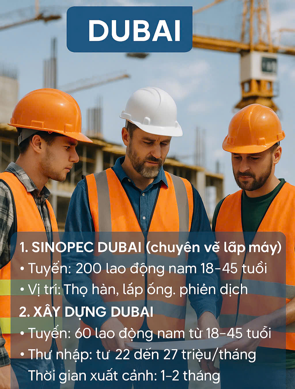 ĐƠN HÀNG: PHIÊN DỊCH VIÊN TẠI ĐUBAI THÁNG 12/2025