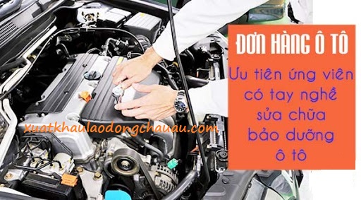 ĐƠN HÀNG SỮA CHỮA VÀ BẢO DƯỠNG ÔTÔ NHẬT BẢN T6/2021